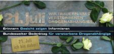 21. Juli - Nationaler Gedenktag für verstorbene Drogengebraucher